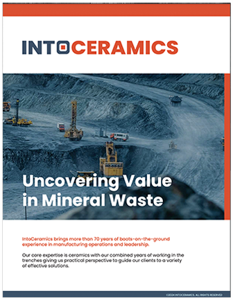 Into Ceramics Brochure: Uncovering Value in Mineral Waste